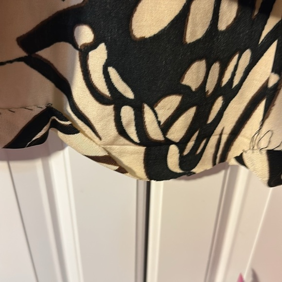 Chicos travelers size 0 animal print beaded 3/4 sleeves brown tan - Picture 7 of 7